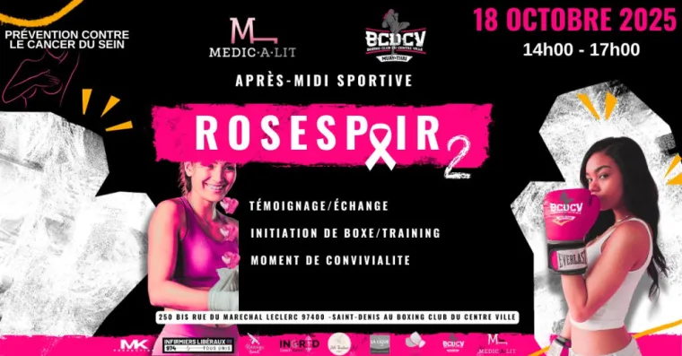 🎀 Octobre Rose à La Réunion : le dépistage qui sauve des vies !, Saint-Denis, Médic À Lit