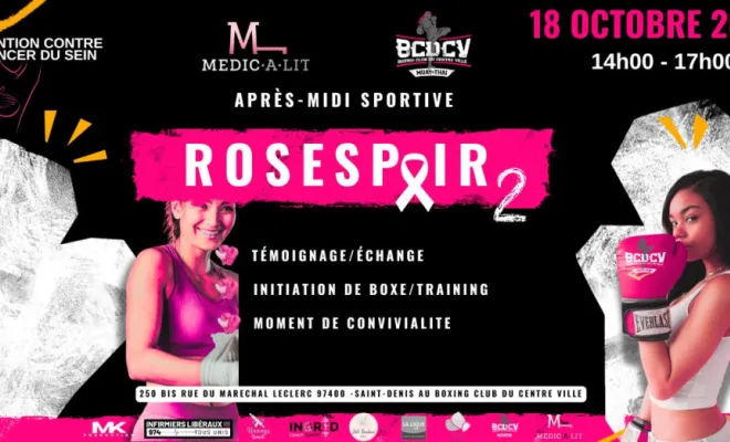 🎀 Rosespoir 2 : Médic à Lit s’engage pour Octobre Rose 🎀, Saint-Denis, Médic À Lit